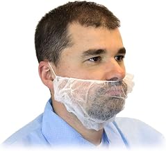 Safety Zone DBRD-1000 Beard Cover, 19" Size, Polypropylene, White (Pack of 1000)