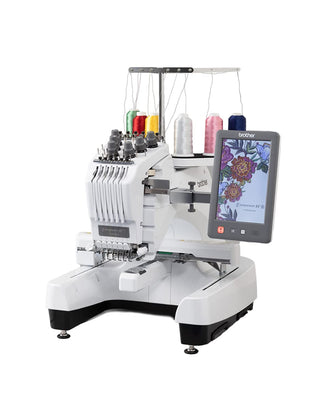 Entrepreneur PR680W 6 Needle Multi Embroidery Machine by Brother – Plastic Stainless Steel, White, Model SAPR6BOOK