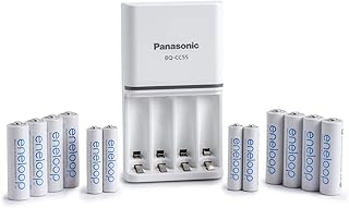 Eneloop Panasonic K-KJ55MC84CZ Power Pack; 8AA, 4AAA, and Advanced Battery 3 Hour Quick Charger