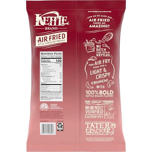 Kettle Brand Air Fried Himalayan Salt / 11.25 Ounce (Pack of 1) / 1 Potato
