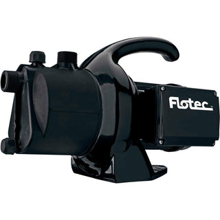 FLOTEC Portable Utility Transfer/Pressure Boost Pump 1/2 HP by Pentair – 8.5"L x 14.5"W x 11.2"H, Thermoplastic, Black, Model FP5112-08