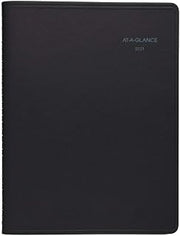 2021 Weekly & Monthly Appointment Book & Planner by AT-A-GLANCE, 8-1/4" x 11", Large QuickNotes, Black (769500521)