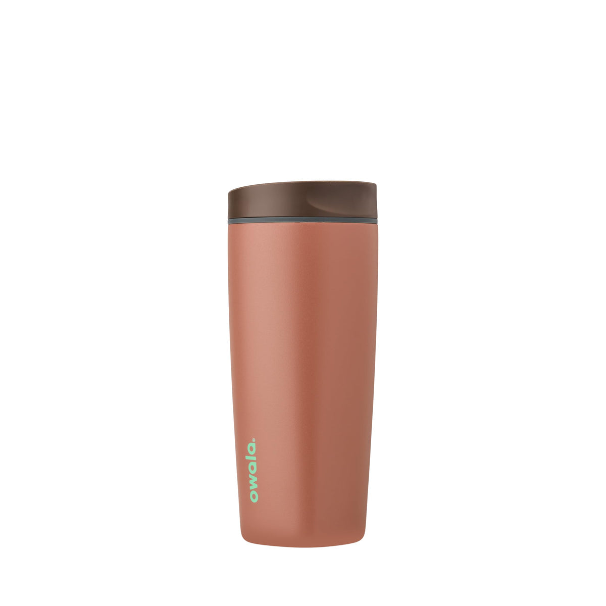 Owala SmoothSip Slider Insulated Tumbler, Stainless Steel, 20 Ounces, Cozy Cocoa