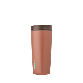 Owala SmoothSip Slider Insulated Tumbler, Stainless Steel, 20 Ounces, Cozy Cocoa