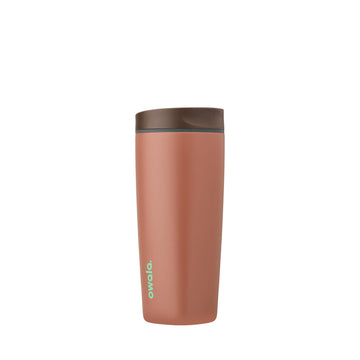 Owala SmoothSip Slider Insulated Tumbler, Stainless Steel, 20 Ounces, Cozy Cocoa