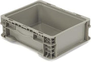 Straight Wall Container Solid NRSO1215-05 - 12 x 15 x 5 Gray