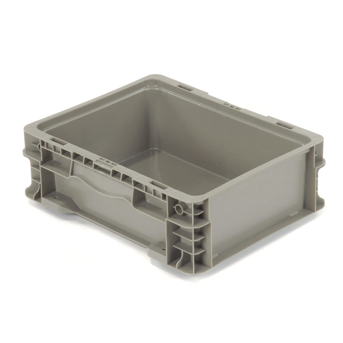Straight Wall Container Solid NRSO1215-05 - 12 x 15 x 5 Gray by Monoflo International – 150.0 pounds, Polyethylene (PE), Gray, Model 652741