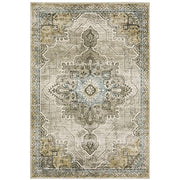 Oriental Weavers 3'10" x 5'5" (Rectangular) / Grey/ Blue / Traditional Area Rugs