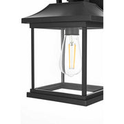 Saul One Light Outdoor Wall Sconce Black by Lighting Design – Aluminum, Black