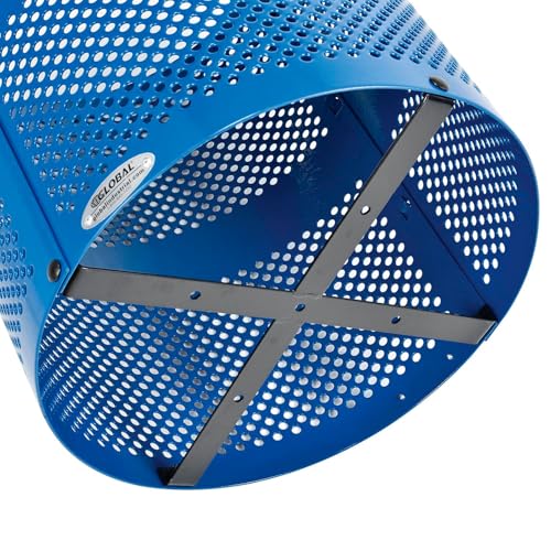 Global Industrial Blue / Industrial / 36.0 gallons Outdoor Trash Cans