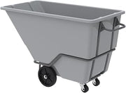Akro-Mils 77610GREYTB Akro-Tilt Truck, Superhd, 200Gal - 1 Yd, with Tow bar
