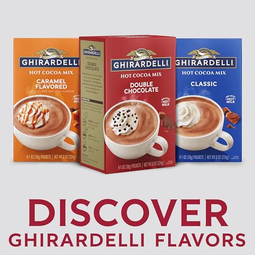 Ghirardelli Double Chocolate / 8 ct (Pack of 8) / Chocolate Malted Drinks