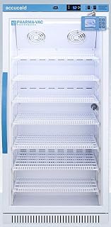 ACCUCOLD 8 Cu. Ft. Vaccine Refrigerator, NIST Data Logger Included, Medical Refrigerator, +2 to +8ºC Range, Glass Door- ARG8PVDL2B