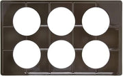 HUBERT Full Size Brown Melamine Bain Marie Cut-Out Tile - 21" L x 12-3/4"W