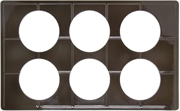 HUBERT Full Size Brown Melamine Bain Marie Cut-Out Tile - 21" L x 12-3/4"W
