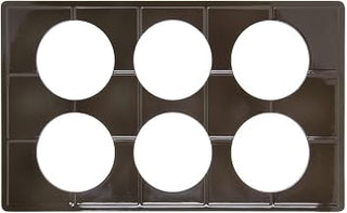 HUBERT Full Size Brown Melamine Bain Marie Cut-Out Tile - 21" L x 12-3/4"W