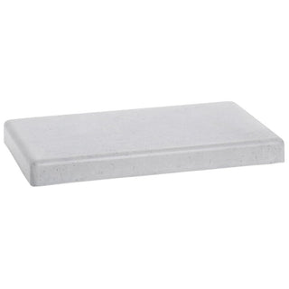 Display Riser Rectangular Concrete Look Grey - 10" L x 6" W x 1" H by HUBERT – Plastic, Grey, Model H0056-CONCRETE
