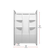 Sterling Shower Wall Surround White by Lighting Design – Acrylic, White