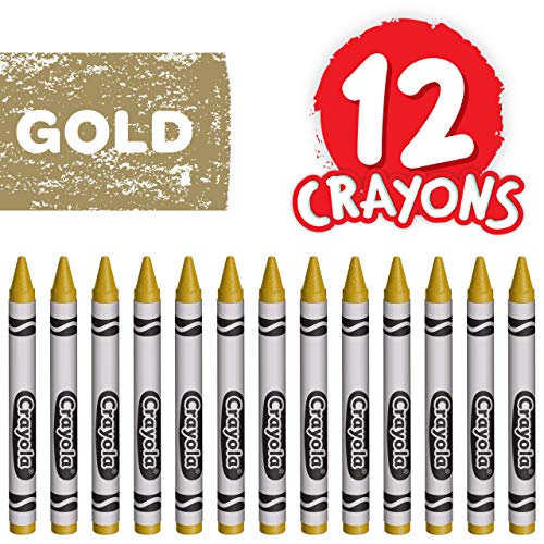 Crayola Gold / 12 Count (Pack of 1) / classic Crayons