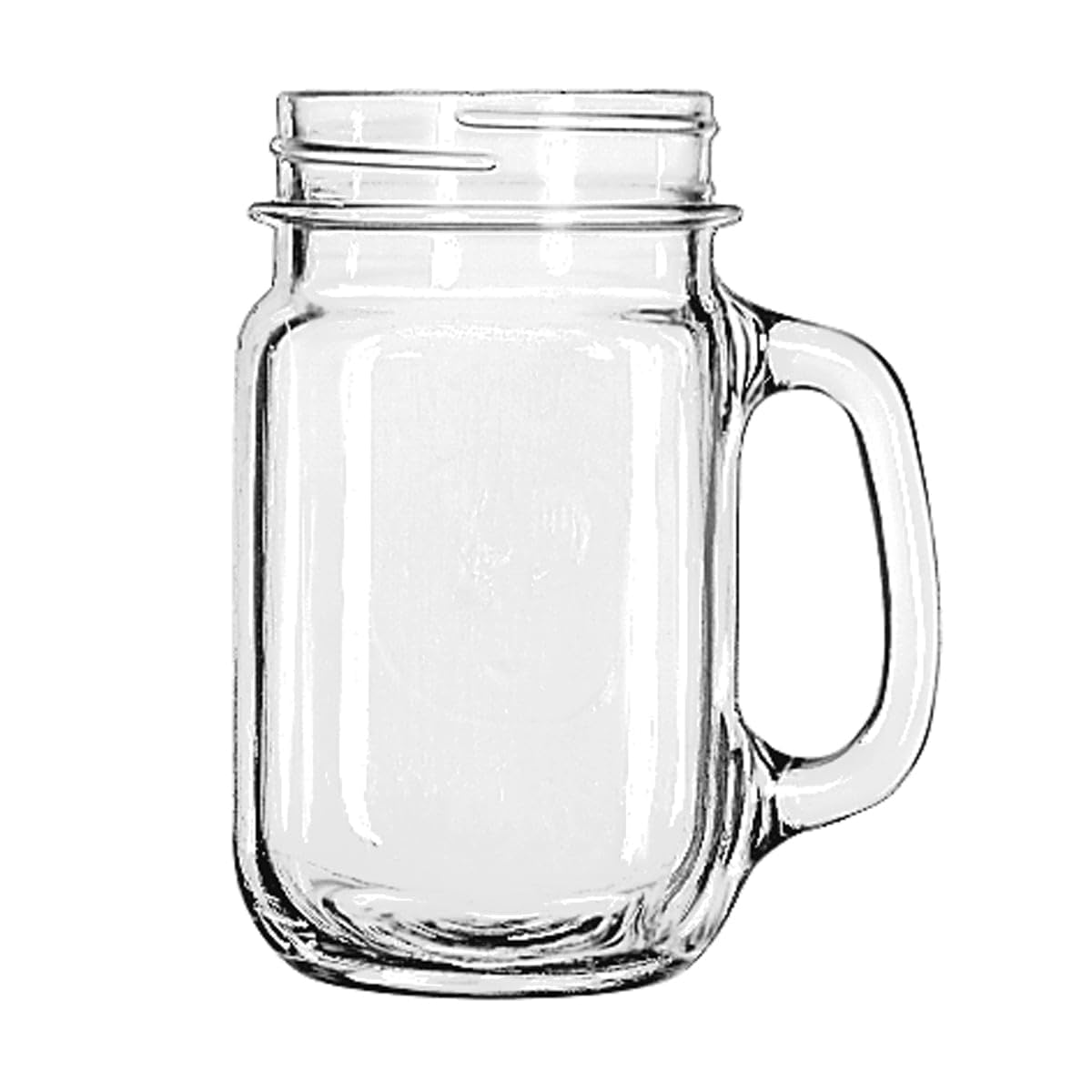 Glass 16 Oz. Drinking Jar - 12 / CS by Libbey – Large, 16.0 fluid_ounces, Glass, Clear, Pack of 12
