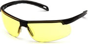 (12 Pair) Pyramex Ever-Lite Glasses Black Frame/Amber Lens (SB8630D)