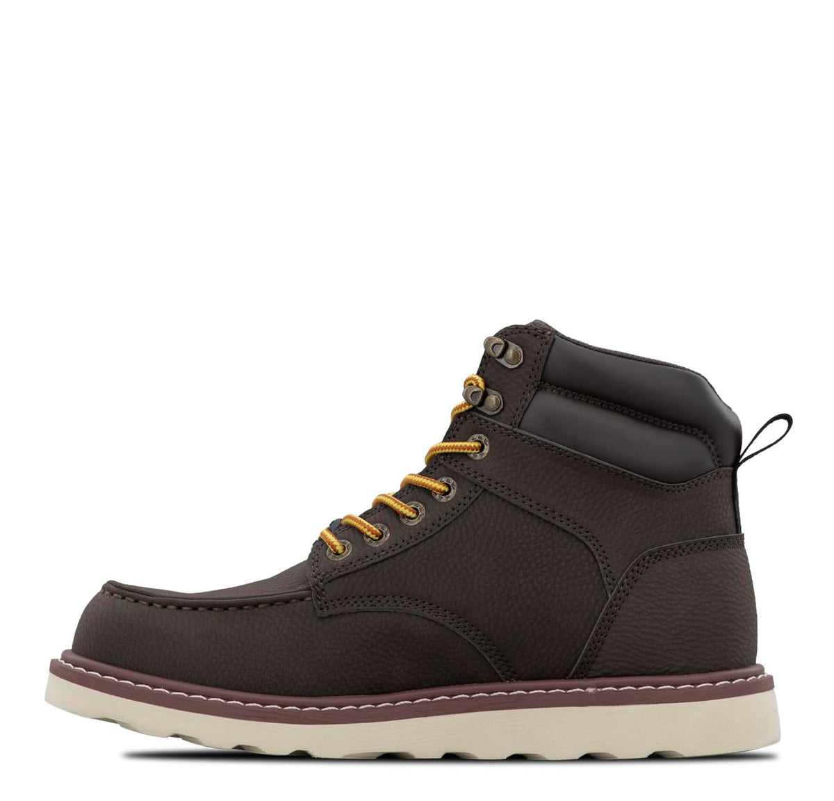 Men's Russet Steel Toe Work Boot by Lee – 6.5 Wide, Chocolate, Model M000274-201