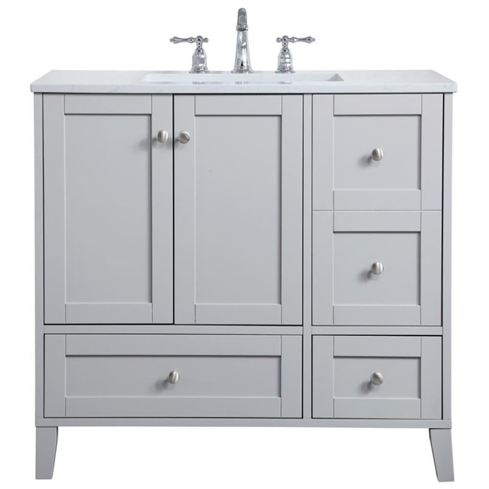 Elegant Decor 36" - Single / Grey / Traditional Bathroom Vanities