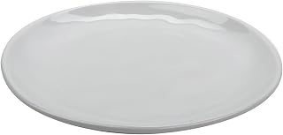 G.E.T. 9" White Coupe Arctic Mill Melamine Plate (Set of 12)