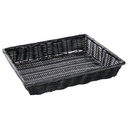 HUBERT Black / 14"Lx12"Wx2.5"H / Modern Shelf Baskets