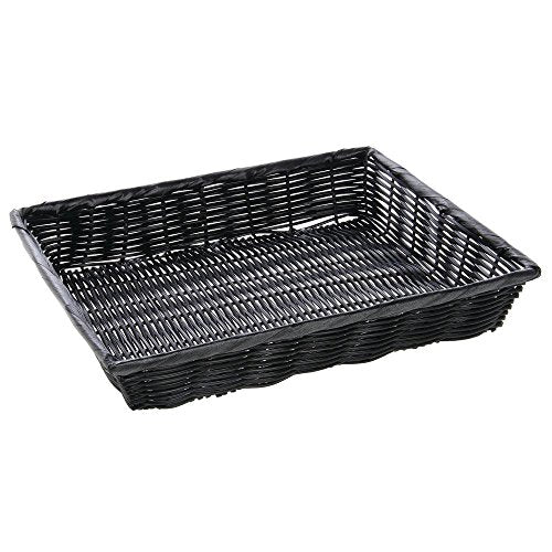 HUBERT Black / 14"Lx12"Wx2.5"H / Modern Shelf Baskets