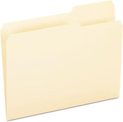 Pendaflex File Folders, Letter Size, Manila, 1/3 Cut, 100/BX (752 1/3-3)