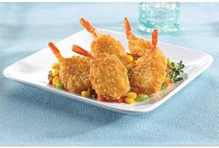 King and Prince Breaded Butterfly Shrimp - 21/25, 3 Pound -- 4 per case.