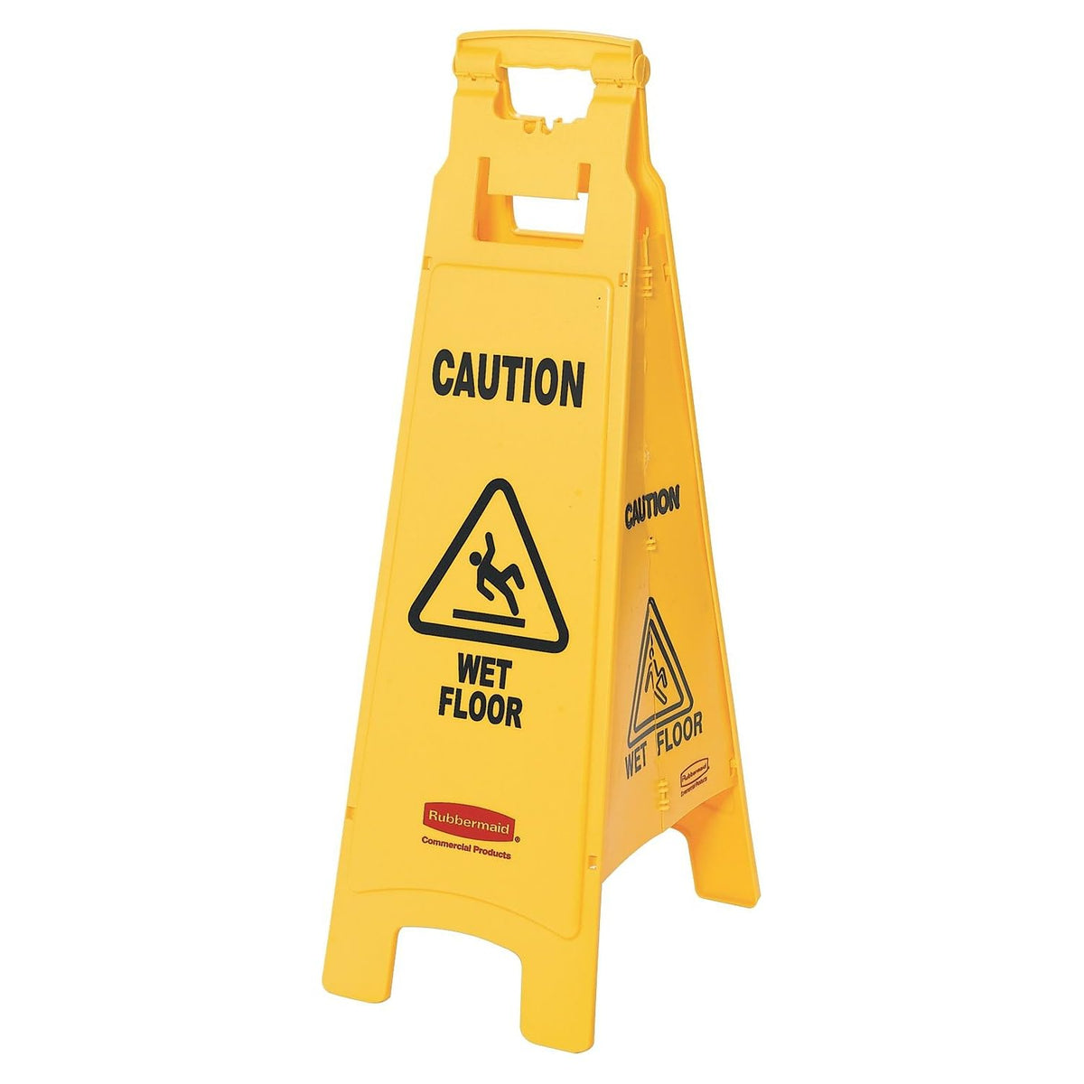 Rubbermaid Commercial Products Yellow 4-Sided / 38 inch / Wet Floor Sign Signs