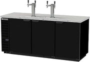 Beverage Air DD78HC-1-B-144 79" Draft Beer System w/ (4) Keg Capacity - (2) Column, Black, 115v