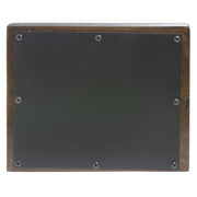 Chalkboard Sign Mango Wood Block - 11" L x 1 3/4" W x 8 1/2" H by HUBERT – 11"W x 8.5"H, Wood, Brown, Model MDA-H417-01
