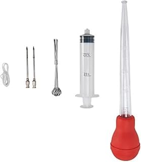 Farberware 13-Piece Roasting Set with Flavor Injector, Baster, Poultry Lacers and Twine - Marinade Injector Kit for Turkey, Chicken, Roasts and More
