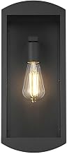 Miles One Light Outdoor Wall Sconce Black