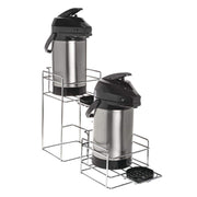 Wire Airpot Thermal Coffee Server Stand - Chrome by HUBERT – Carbon Steel, Grey, Model 22255+87392
