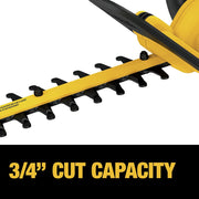 Trimmer Hedge Bare 20V by DEWALT – One Size, Metal, Black/Yellow, Model DCHT820B