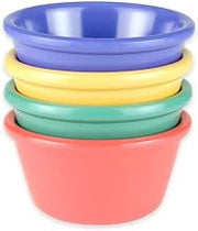 GET RM-400-MIX Diamond Mardi Gras Ramekins, 4 Oz, 3.25" Diameter x 1.75" Deep, Mix of 4 Colors, Case of 4 Dozen