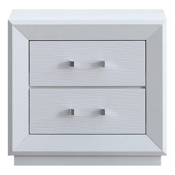 Mars NIGHTSTAND White by Glory Furniture – Wood, White, Model G001700-N