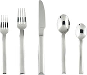 Fortessa Still 18/10 Stainless Steel, 20 Piece Flatware Set (Service for 4), Silver