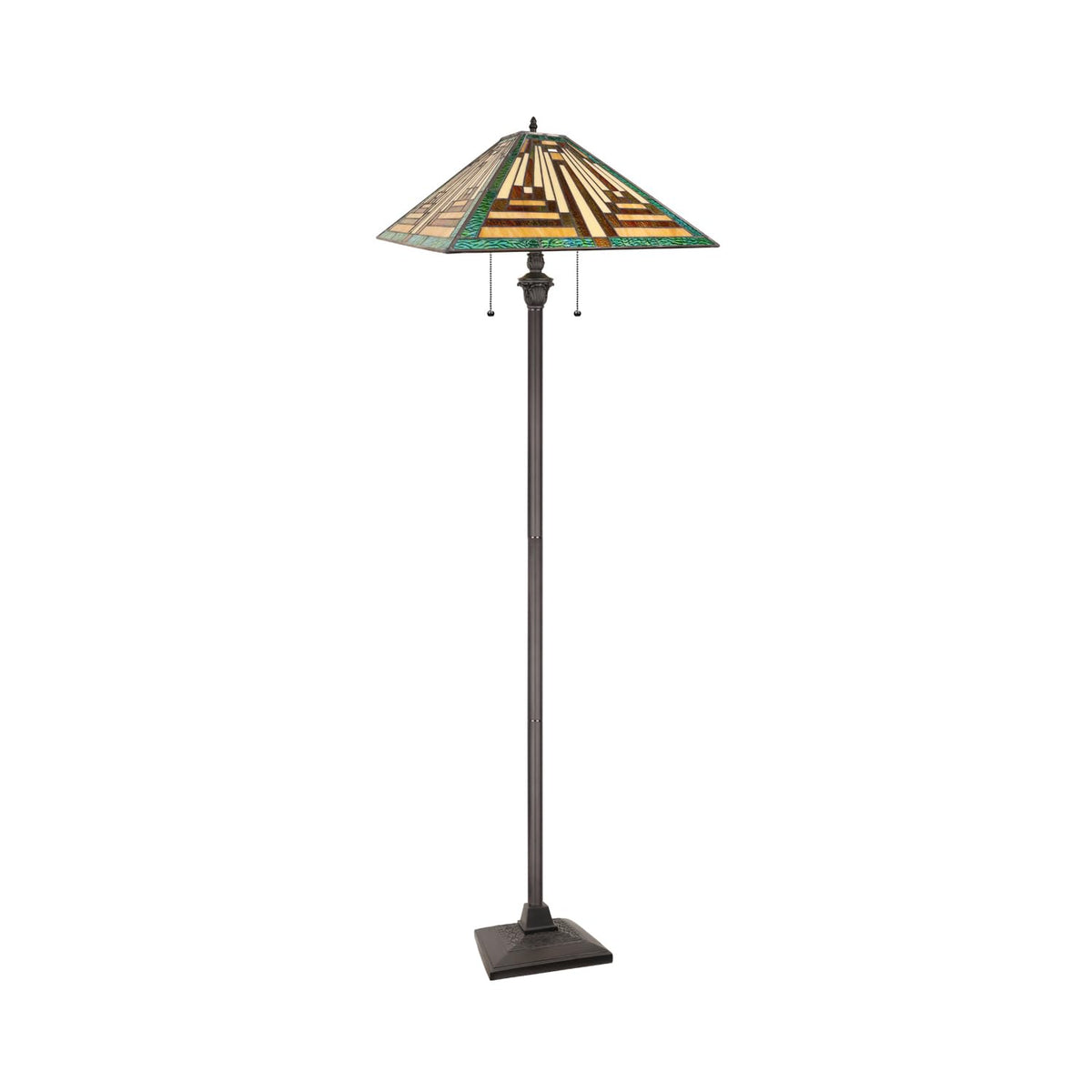 CH3T118GM18-FL2 Floor Lamp by Chloe Lighting – exact color of each glass piece may vary due to each piece being hand crafted
