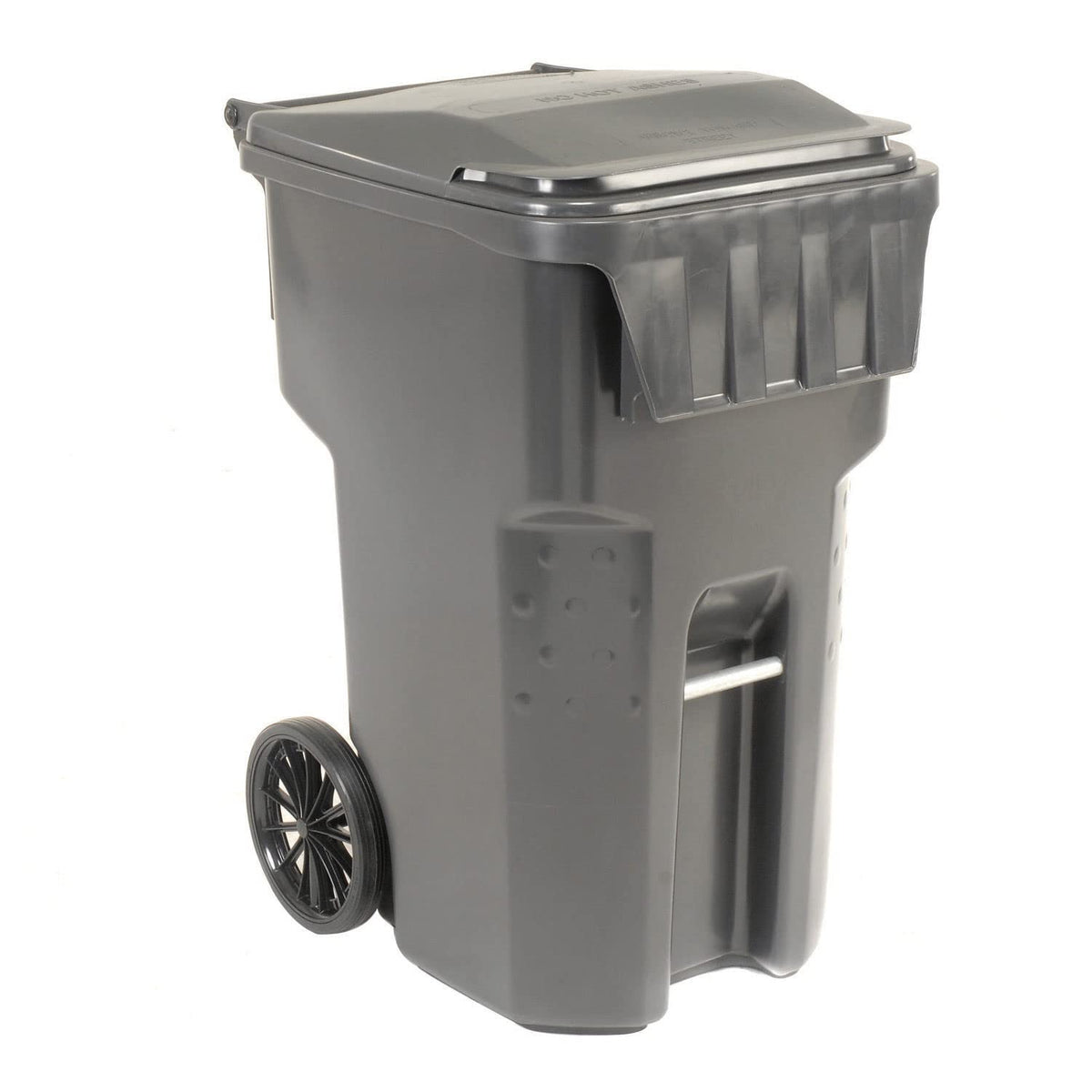 Mobile Heavy Duty Trash Container by OTTO – 95 Gallon, 95.0 gallons, Polyethylene, Gray, Model 237281GY