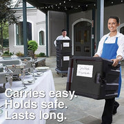 METRO 4 Pans / Black / 45.0 quarts Food Warmers