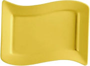 CAC China SOH-51-Y Soho Yellow Rectangular Platter 15 1/2" - 1 doz