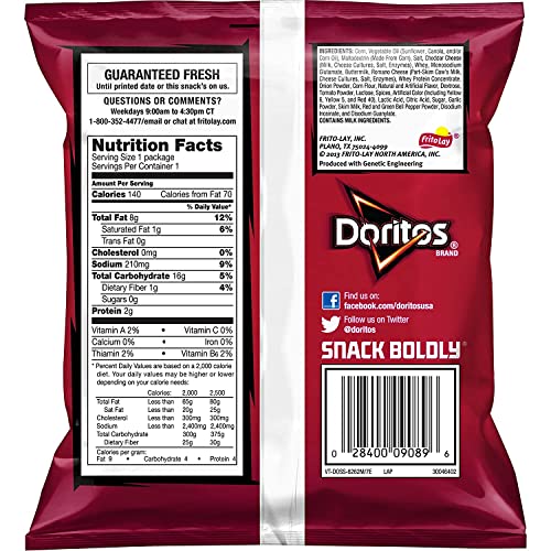 Doritos Nacho Cheese / 104 Ounce (Pack of 1) / 1 Tortilla