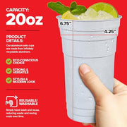 Stock Your Home 20oz / Silver / Casual Cups