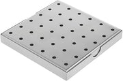 HUBERT Drip Tray 2-Piece Stainless Steel - 6" L x 6" W x 1" H