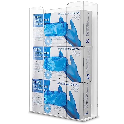 Stock Your Home Triple Stack / 1 Count / Clear Lab Supply Dispensers